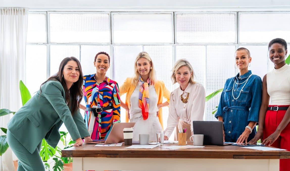 Group of businesswomen meeting in the office
