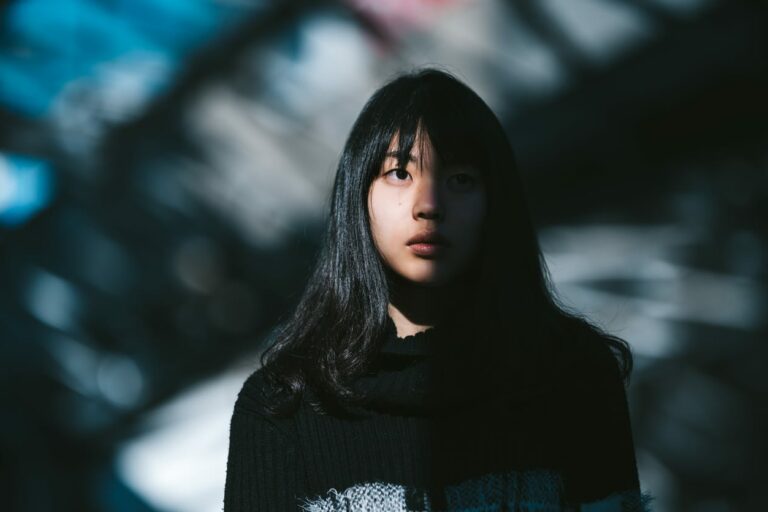 Portrait of young Asian woman